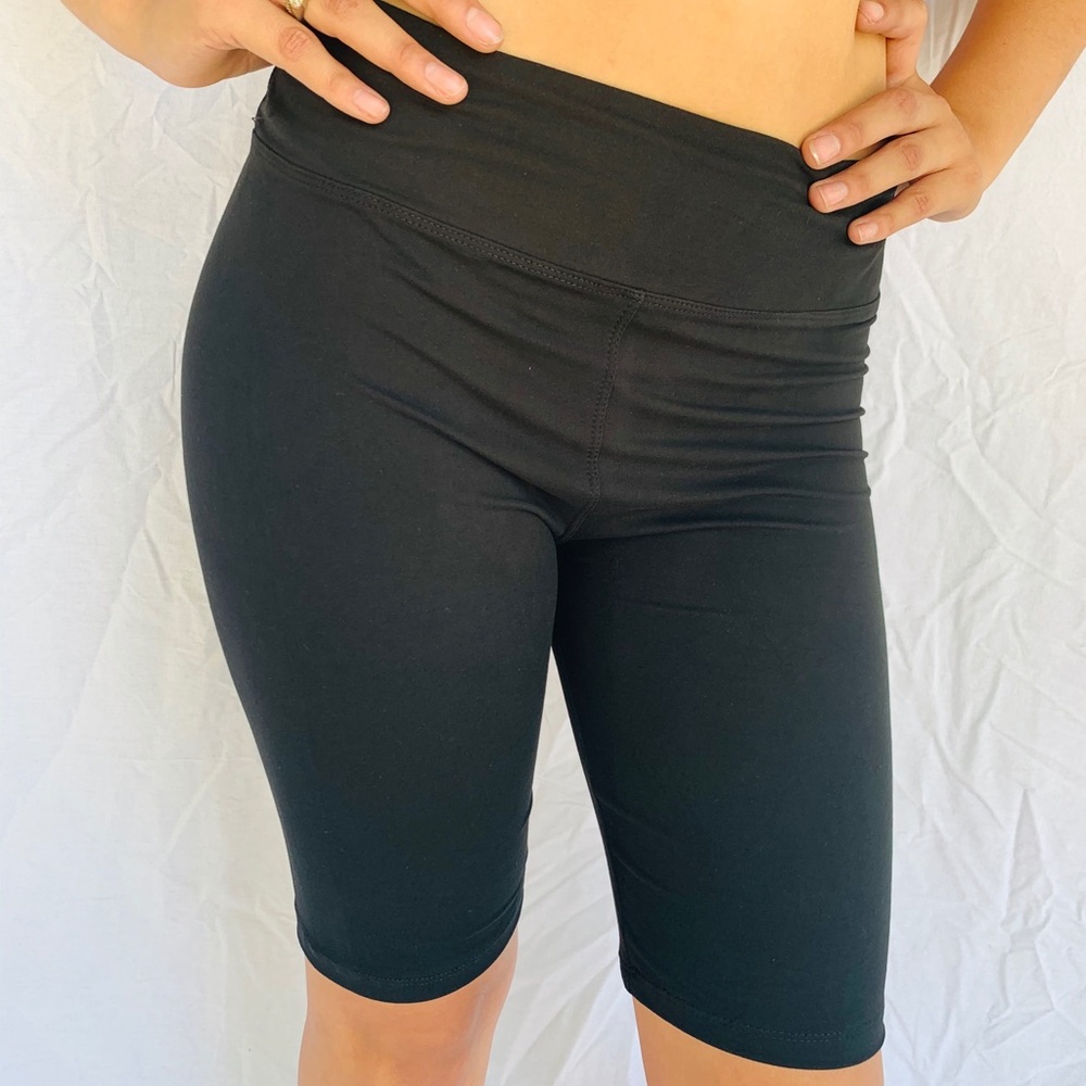 Black biker shorts